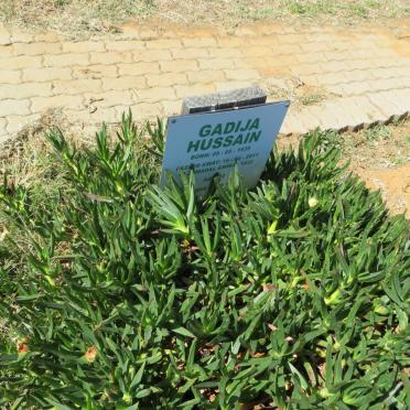 HUSSAIN Gadija 1939-2011