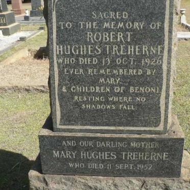 HUGHES TREHERNE Robert -1926 &amp; Mary -1952