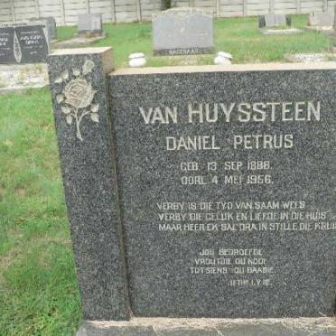 HUYSSTEEN Daniel Petrus, van 1888-1956