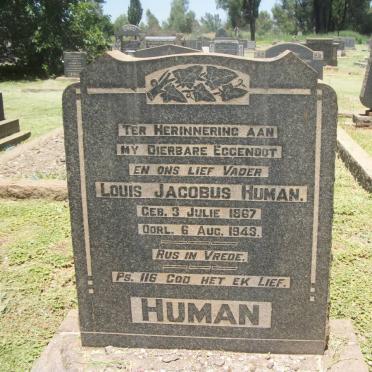 HUMAN Louis Jacobus 1867-1943