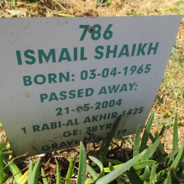 ISMAIL Shaikh 1965-2004