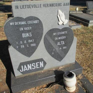 JANSEN Buks 1947-1988 &amp; Alta 1951-