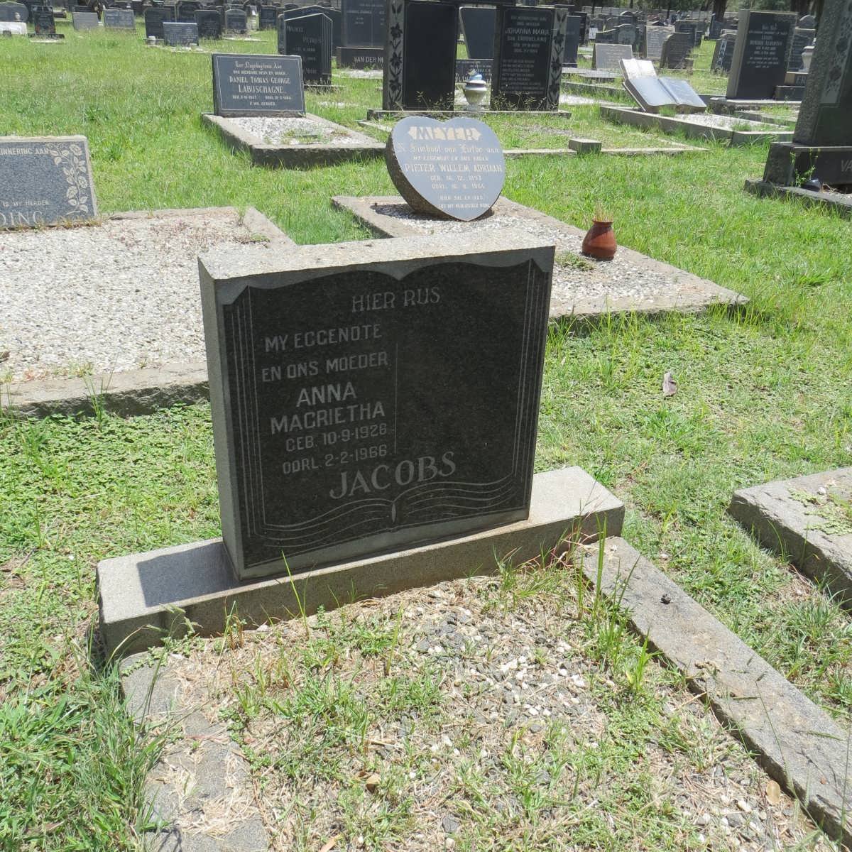 JACOBS Anna Magrietha 1926-1966