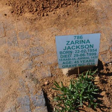 JACKSON Zarina 1954-1999