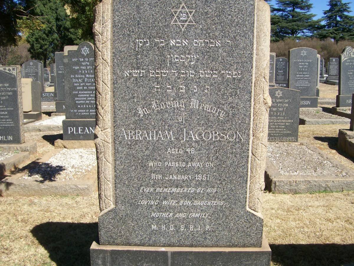 JACOBSON Abraham -1951