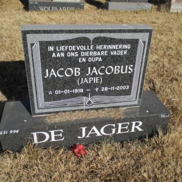 JAGER Jacob Jacobus, de 1918-2003