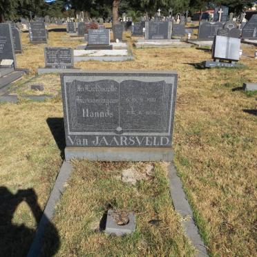 JAARSVELD Hannes, van 1910-1984