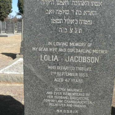 JACOBSON Lolia -1955