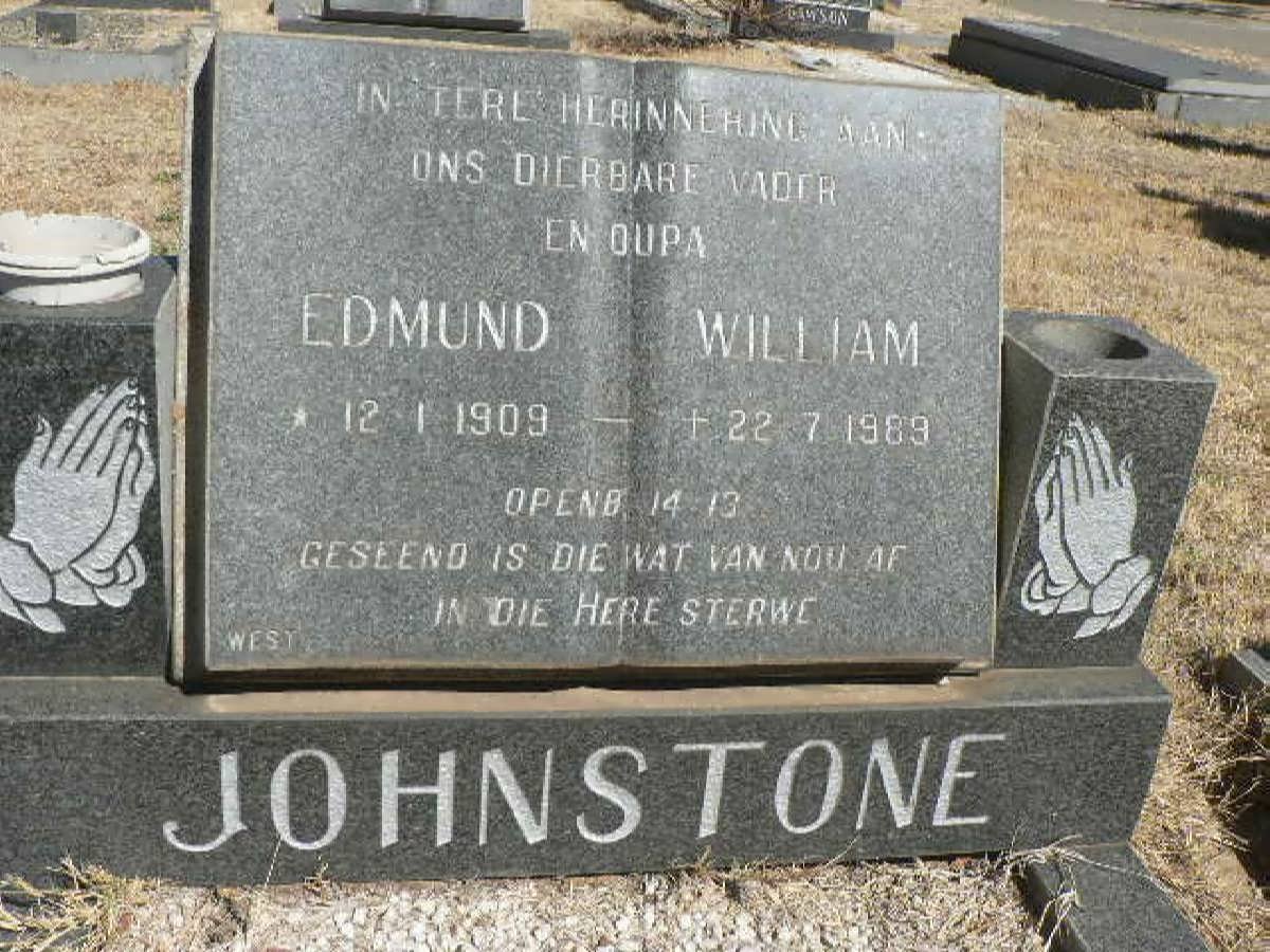 JOHNSTONE Edmund William 1909-1989