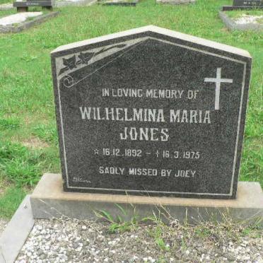 JONES Wilhelmina Maria 1892-1975
