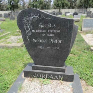 JORDAAN Wensel Pieter 1924-1968
