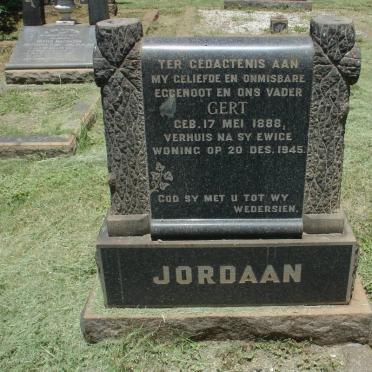 JORDAAN Gert 1888-1945
