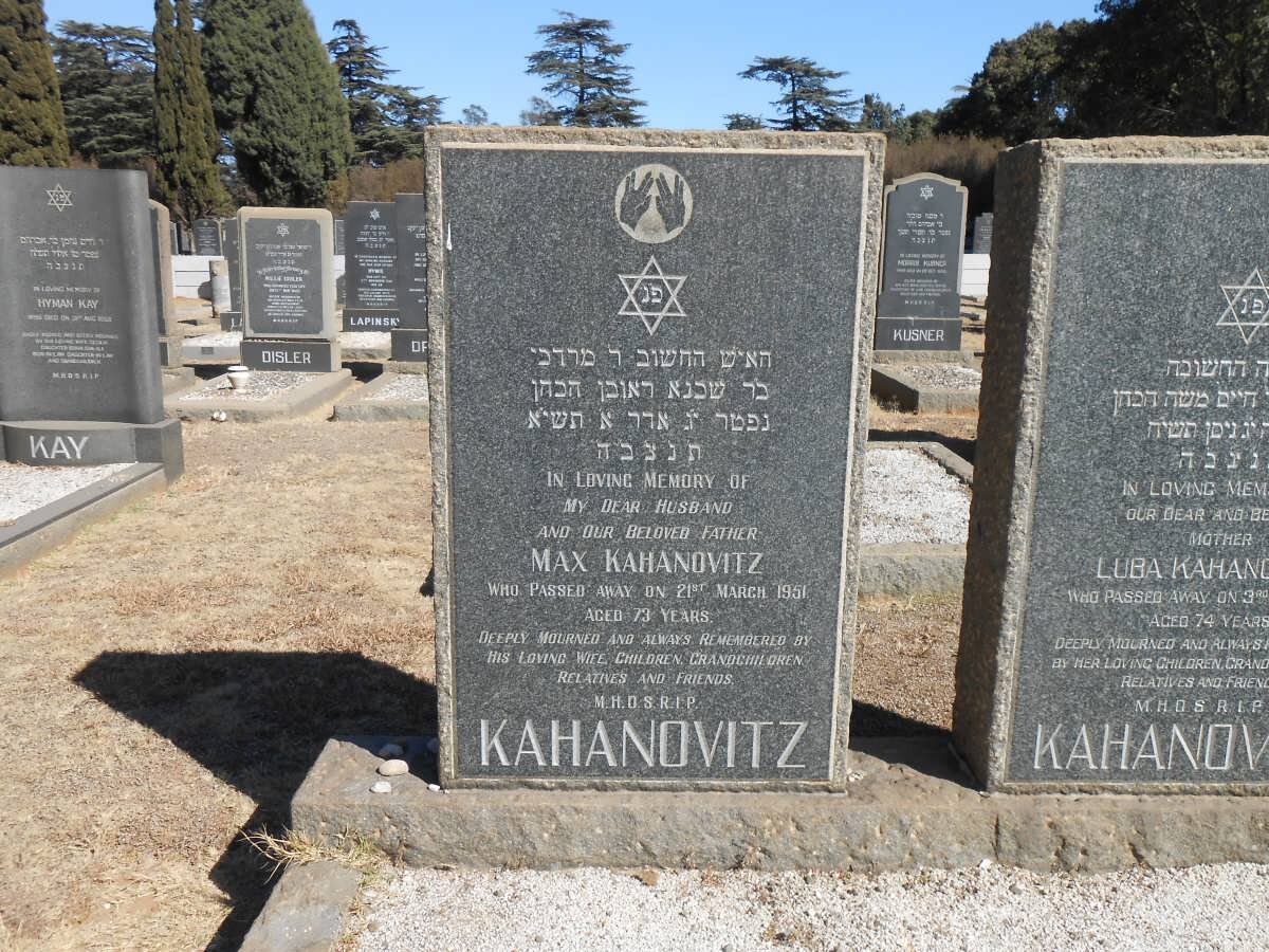 KAHANOVITZ Max -1951