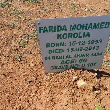 KAROLIA Farida Mohamed 1953-2013