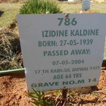 KALDINE Izidine 1939-2004