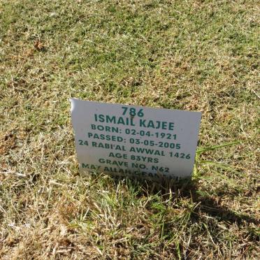 KAJEE Ismail 1921-2005