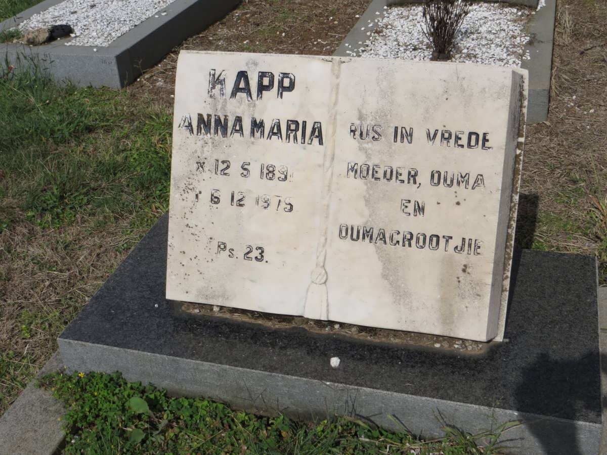 KAPP Anna Maria 1891-1975
