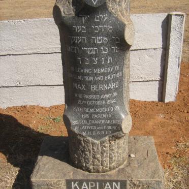 KAPLAN Max Bernard -1954