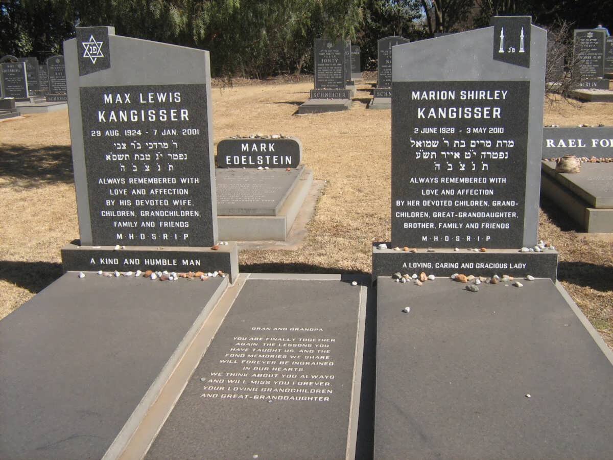 KANGISSER Max Lewis 1924-2001 &amp; Marion Shirley 1928-2010  