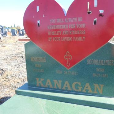 KANAGAN Mooniemah 1931-2011 :: KANAGAN Soobramaniee 1951-2011