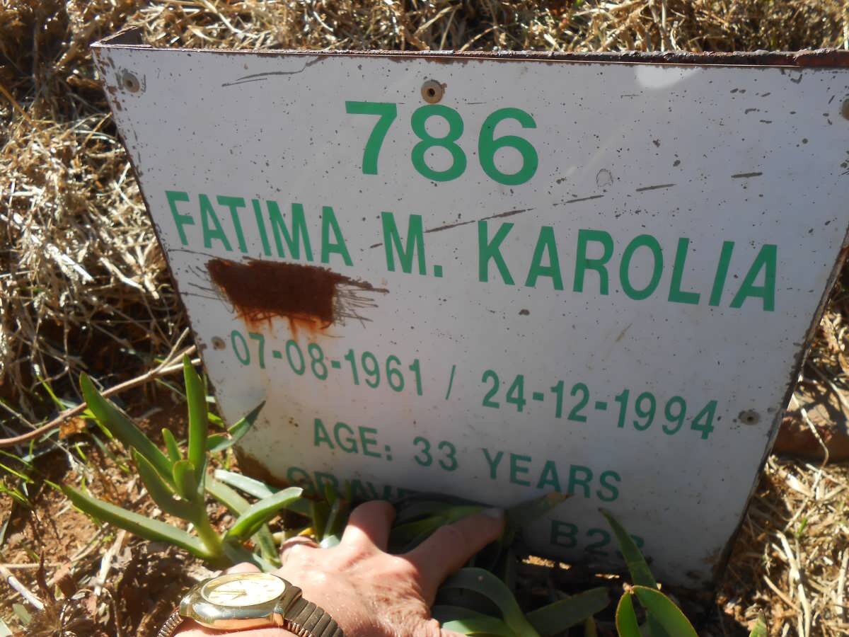 KAROLIA Fatima M. 1961-1994