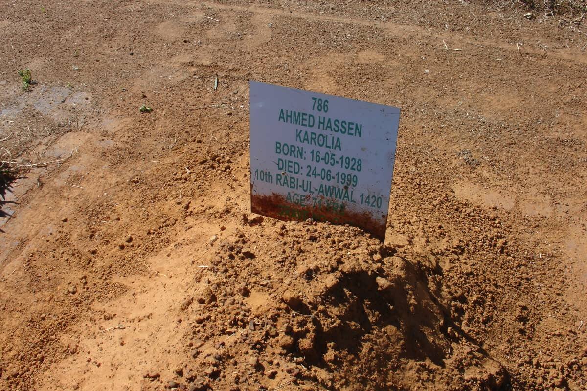 KAROLIA Ahmed Hassen 1928-1999