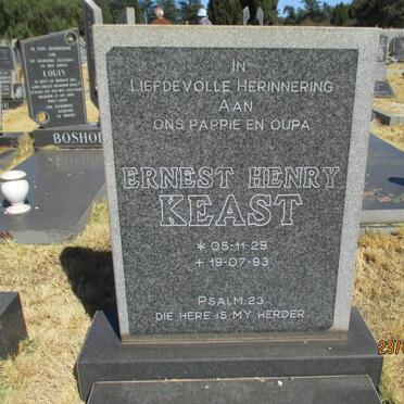 KEAST Ernest Henry 1929-1993