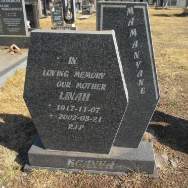 KGANYA Linah Mamanyane 1917-2002