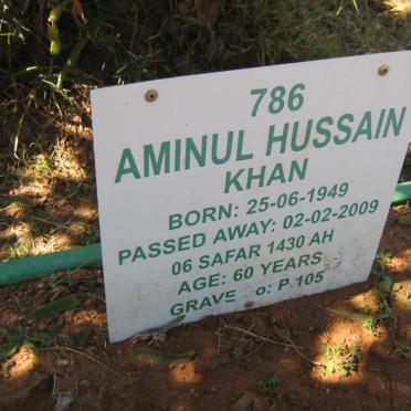 KHAN Aminul Hussain 1949-2009