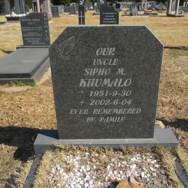 KHUMALO Sipho M. 1951-2002