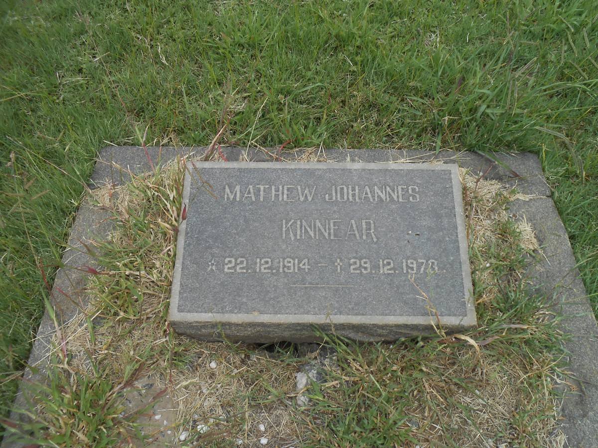 KINNEAR Mathew Johannes 1914-1978