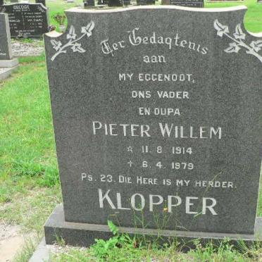 KLOPPER Pieter Willem 1914-1979