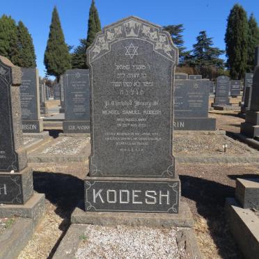 KODESH Mendel Samuel -1953