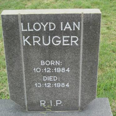 KRUGER Lloyd Ian 1984-1984
