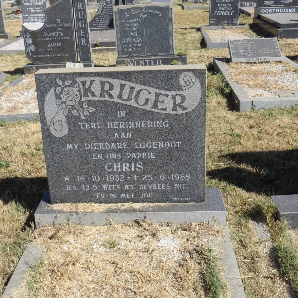 KRUGER Chris 1932-1988