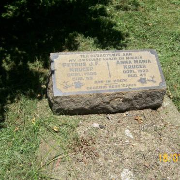 KRUGER Petrus J.F. -1930 &amp; Anna Maria -1923