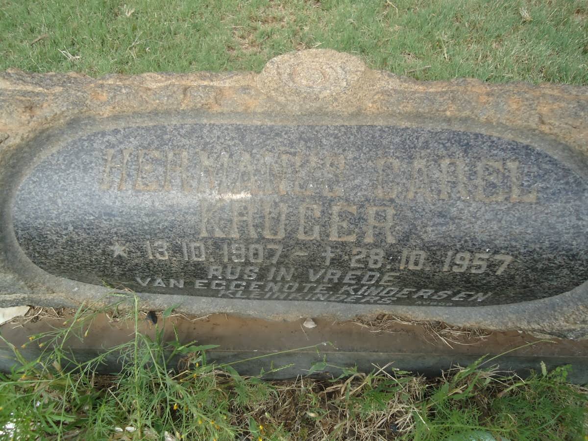 KRUGER Hermanus Carel 1907-1957
