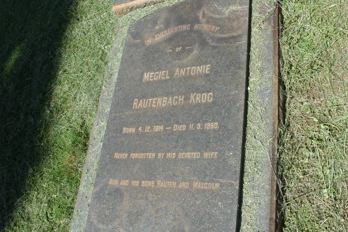 KROG Chrissie nee HATTINGH 1914-1936 :: KROG Magiel Antonie Rautenbach 1914-1960