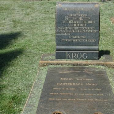KROG Chrissie nee HATTINGH 1914-1936 :: KROG Magiel Antonie Rautenbach 1914-1960
