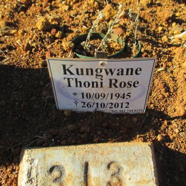KUNGWANE Thoni Rose 1945-2012