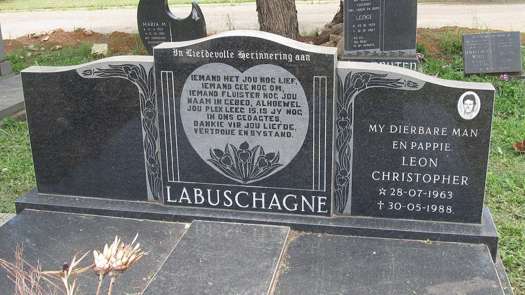 LABUSCHAGNE Leon Christopher 1963-1988