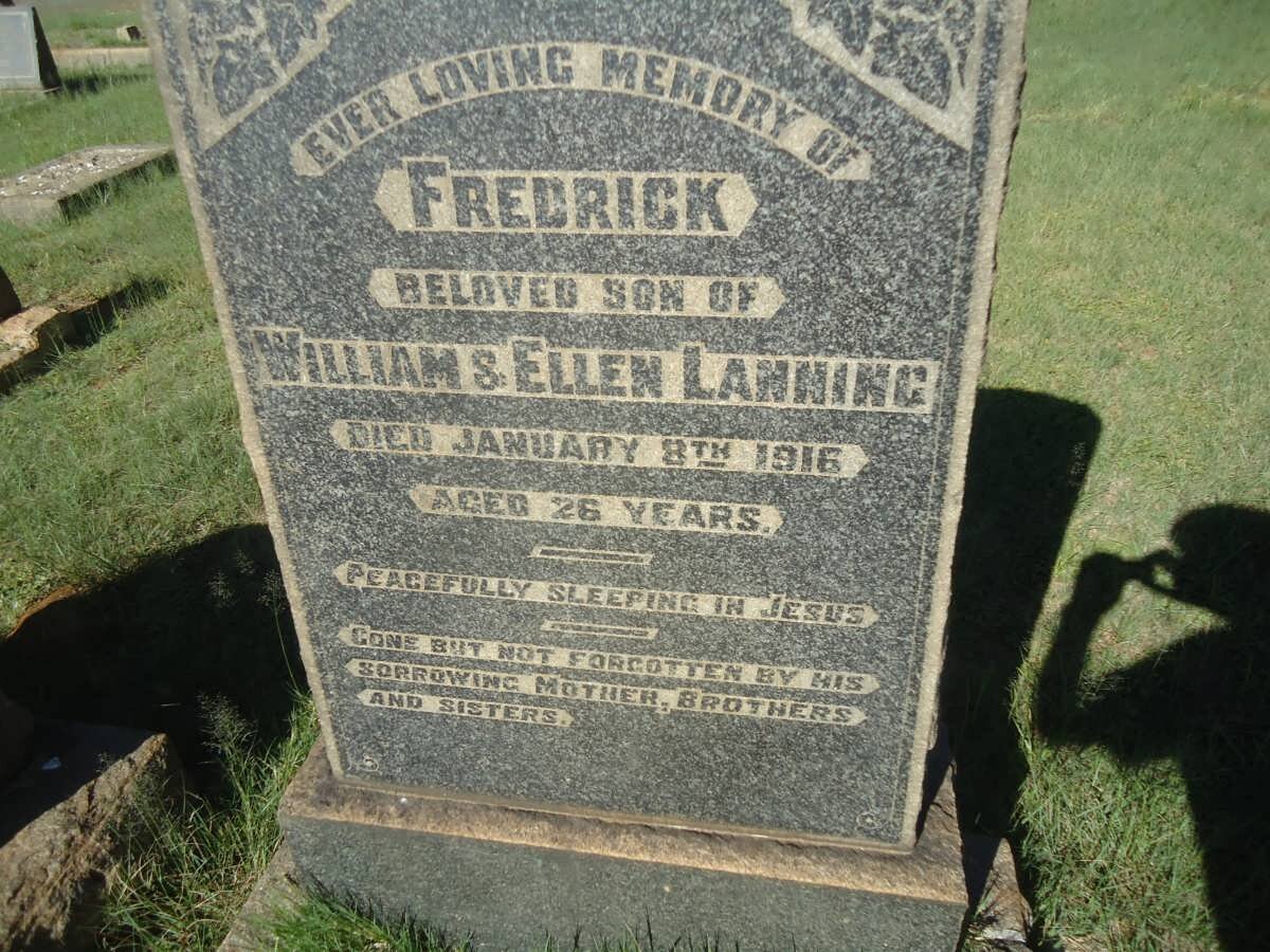 LANNING Fredrick -1916