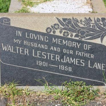 LANE Walter Lester James 1901-1958