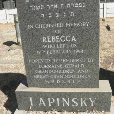 LAPINSKY Rebecca -1994