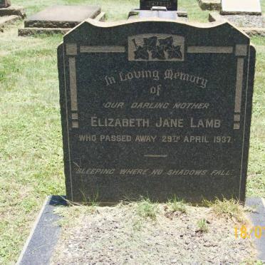 LAMB Elizabeth Jane -1937