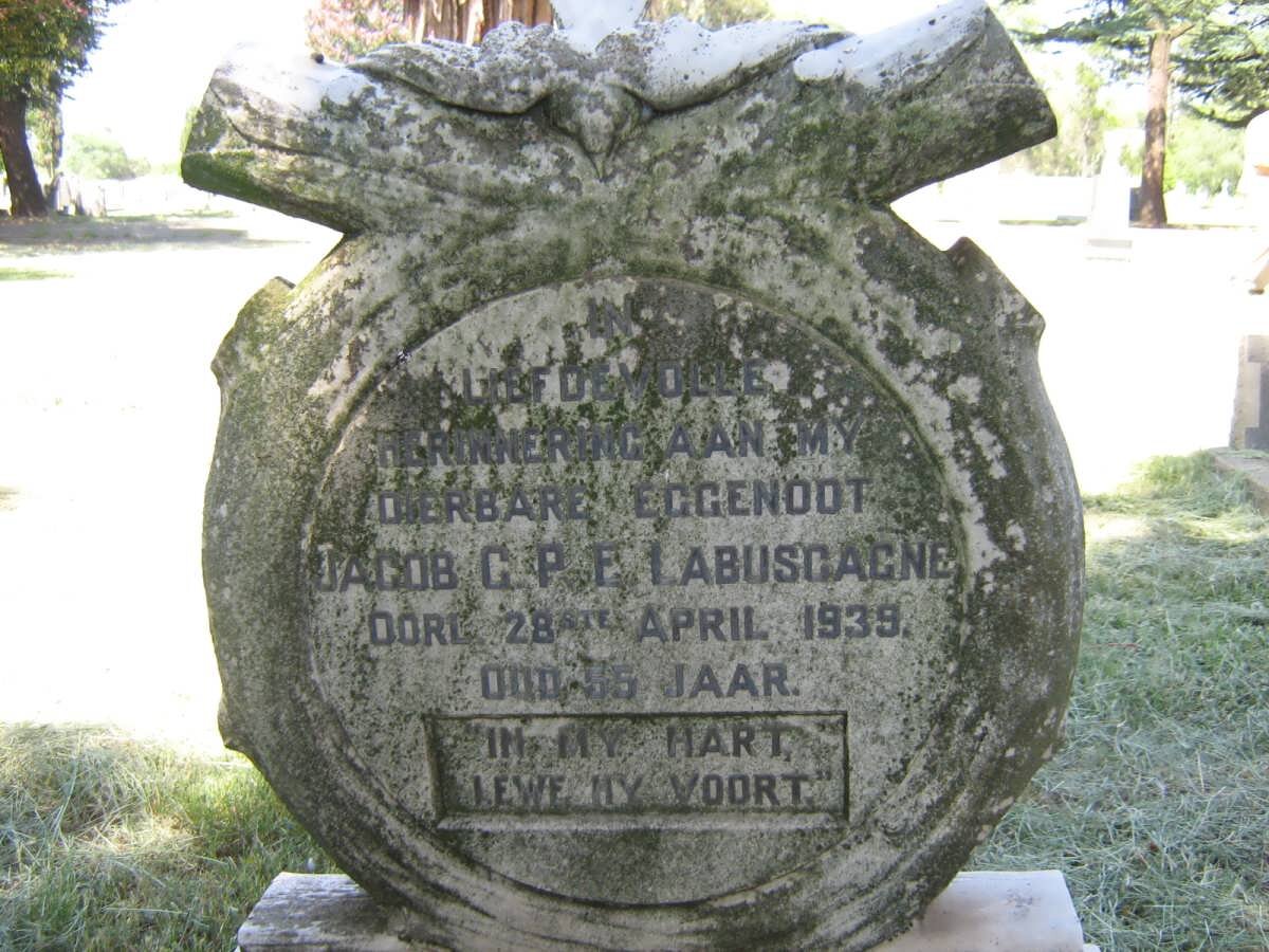LABUSCAGNE Jacob C.P.F. -1939
