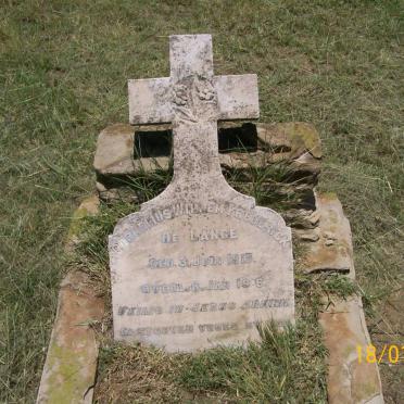 LANGE Cornelius Willem Frederick, de 1915-1916