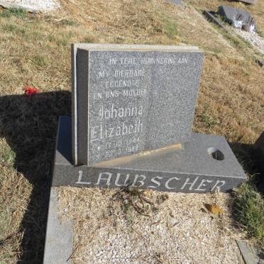 LAUBSCHER Johanna Elizabeth 1944-1987