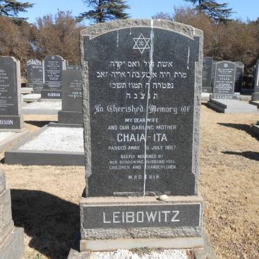 LEIBOWITZ Chaia-Ita -1967