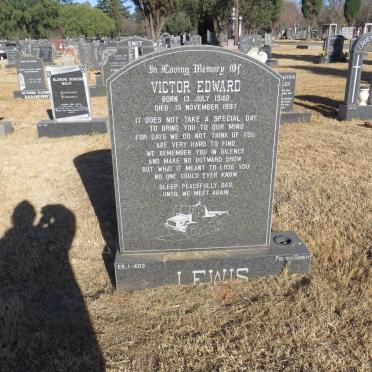 LEWIS Victor Edward 1940-1997